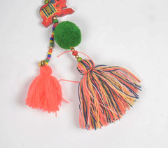 Elephant Beaded & Tasseled Keychain Elephant Beaded & Tasseled Keychain