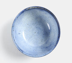Speckeled Stoneware Glossy Azure Soup Bowl Speckeled Stoneware Glossy Azure Soup Bowl