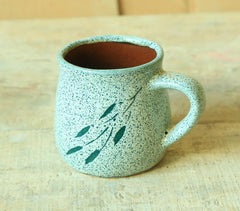 Green Handmade Stoneware Coffee Mug Green Handmade Stoneware Coffee Mug
