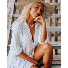 Beach Goddess Kaftan: Women's Stylish Swimsuit Cover Up and Beach Tunic Dress