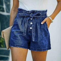 Patchwork Paradise Denim Shorts
