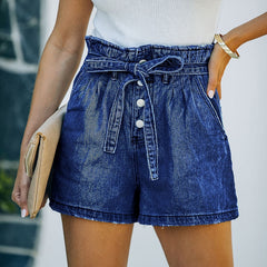 Patchwork Paradise Denim Shorts