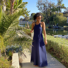 Nautical Breeze Maxi Dress