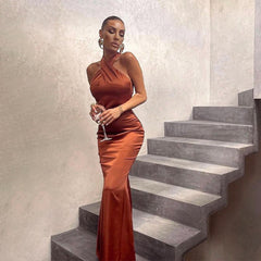 Ethereal Elegance Sleeveless Backless Dress
