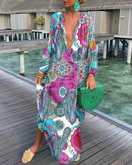 Ethereal Blossom Flowy Dress for Women