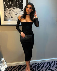 Sultry Mesh Temptation Bodycon Dress