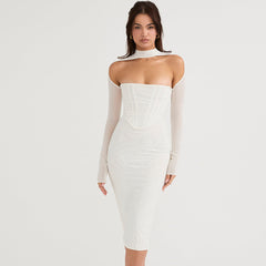 Sultry Mesh Temptation Bodycon Dress