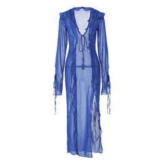 Elegant V-Neck Slit Dress