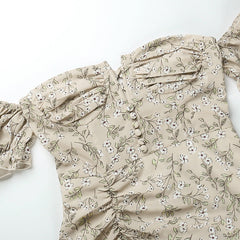 Boho Chic Floral Ruffle Summer Party Dress