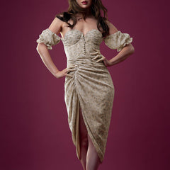 Boho Chic Floral Ruffle Summer Party Dress