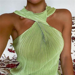 Elegant Pleated Off-Shoulder Mini Dress