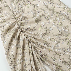 Boho Chic Floral Ruffle Summer Party Dress