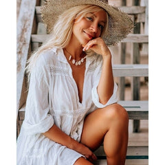 Beach Goddess Kaftan: Women's Stylish Swimsuit Cover Up and Beach Tunic Dress