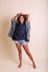 Boho Chic Geometric Embroidered Tunic