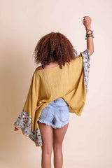 Boho Chic Geometric Embroidered Tunic