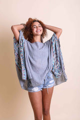 Boho Chic Geometric Embroidered Tunic