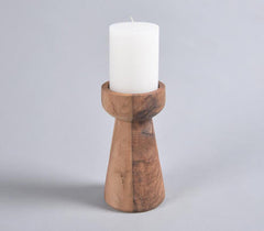 Turned Saal Wood Candle holder