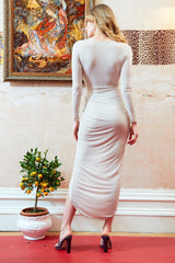 The Allure Plunge Midi Dress