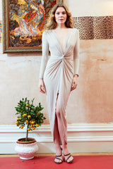 The Allure Plunge Midi Dress