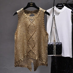 Sequined Tank Top