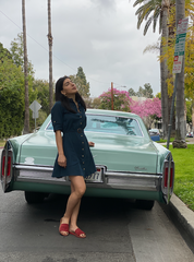 Petrol Dream Shirt Dress