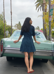 Petrol Dream Shirt Dress