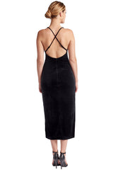 Seductive Elegance Velvet Slip Dress