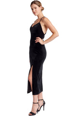 Seductive Elegance Velvet Slip Dress