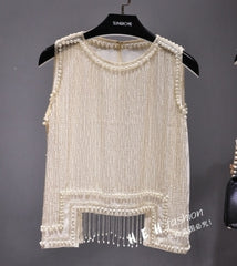 Beaded Tassel Sexy Top