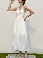 Elegant Pleated Evening Dress