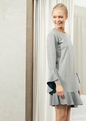 Heather Grey Bell Sleeve Shift Dress: The Perfect Blend of Style and Comfort