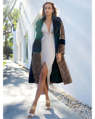 The Allure Plunge Midi Dress