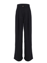 Classic Wide Pants Floor-length Pleated Loose