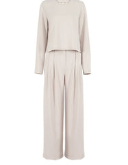 Classic Wide Pants Floor-length Pleated Loose
