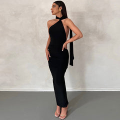 Sultry Pleated Goddess Dress