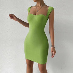 Elegant Sleeveless Knit Bodycon Dress