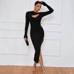Seductive Split Sleeve Bodycon Dress
