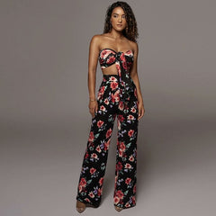 Floral Bliss Off-Shoulder Jumpsuit