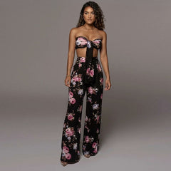 Floral Bliss Off-Shoulder Jumpsuit
