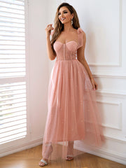 Ethereal Mesh Patchwork Dress