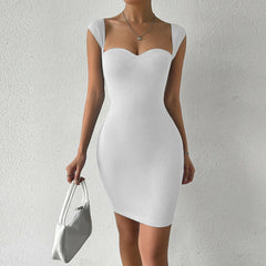 Elegant Sleeveless Knit Bodycon Dress