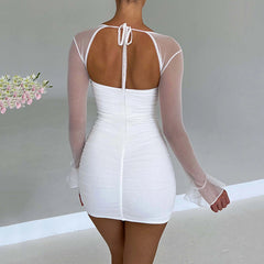 Flawless Figure Long Sleeve High-Waisted Bodycon Dress