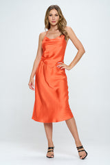 Sultry Satin Backless Tie Top