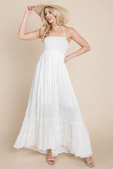 Bohemian Dream Pleated Backless Maxi Dress