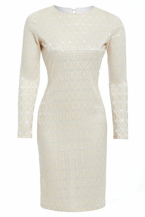 Ethereal Lace Temptation Long Sleeve Dress