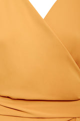 Mustard Dream Wrap Dress