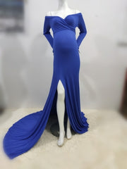 Sexy Shoulder-less Maternity Dress