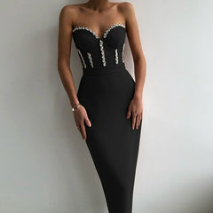 Diamond Goddess Strapless Bodycon Dress