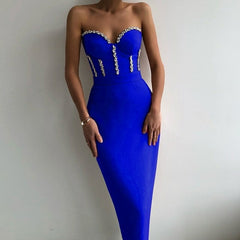Diamond Goddess Strapless Bodycon Dress