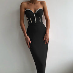 Diamond Goddess Strapless Bodycon Dress